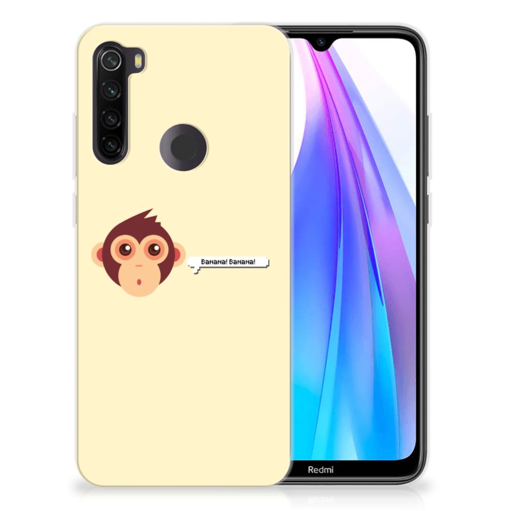 Xiaomi Redmi Note 8T Telefoonhoesje met Naam Monkey