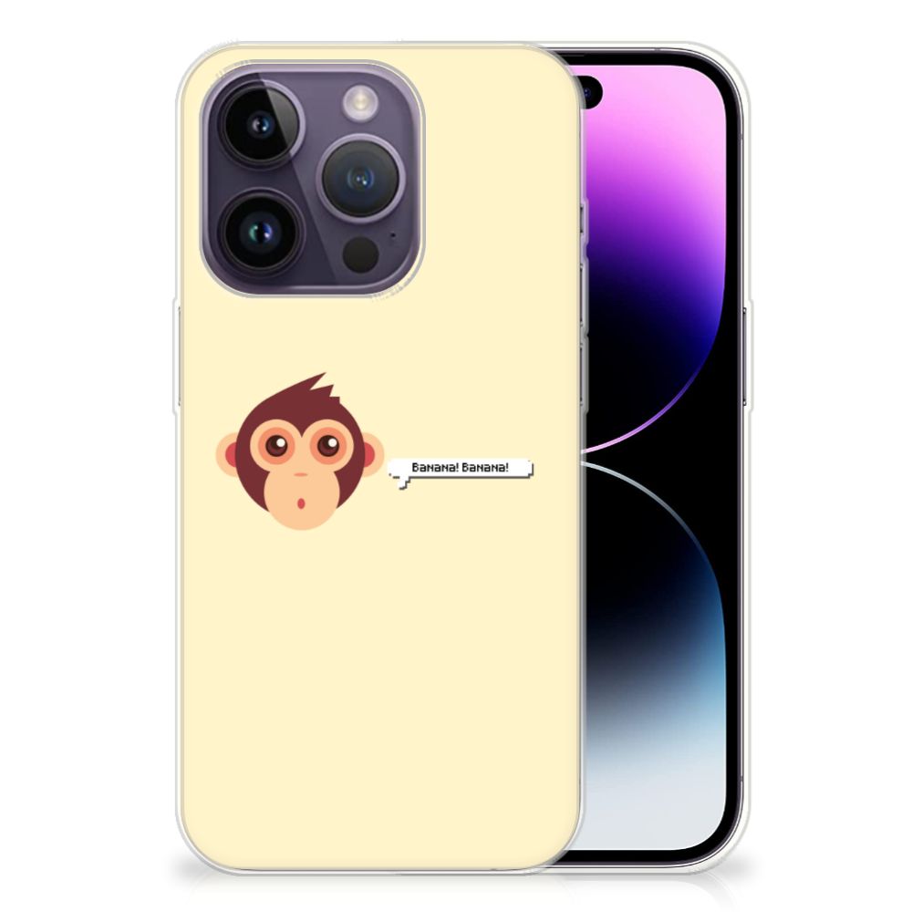Apple iPhone 14 Pro Telefoonhoesje met Naam Monkey