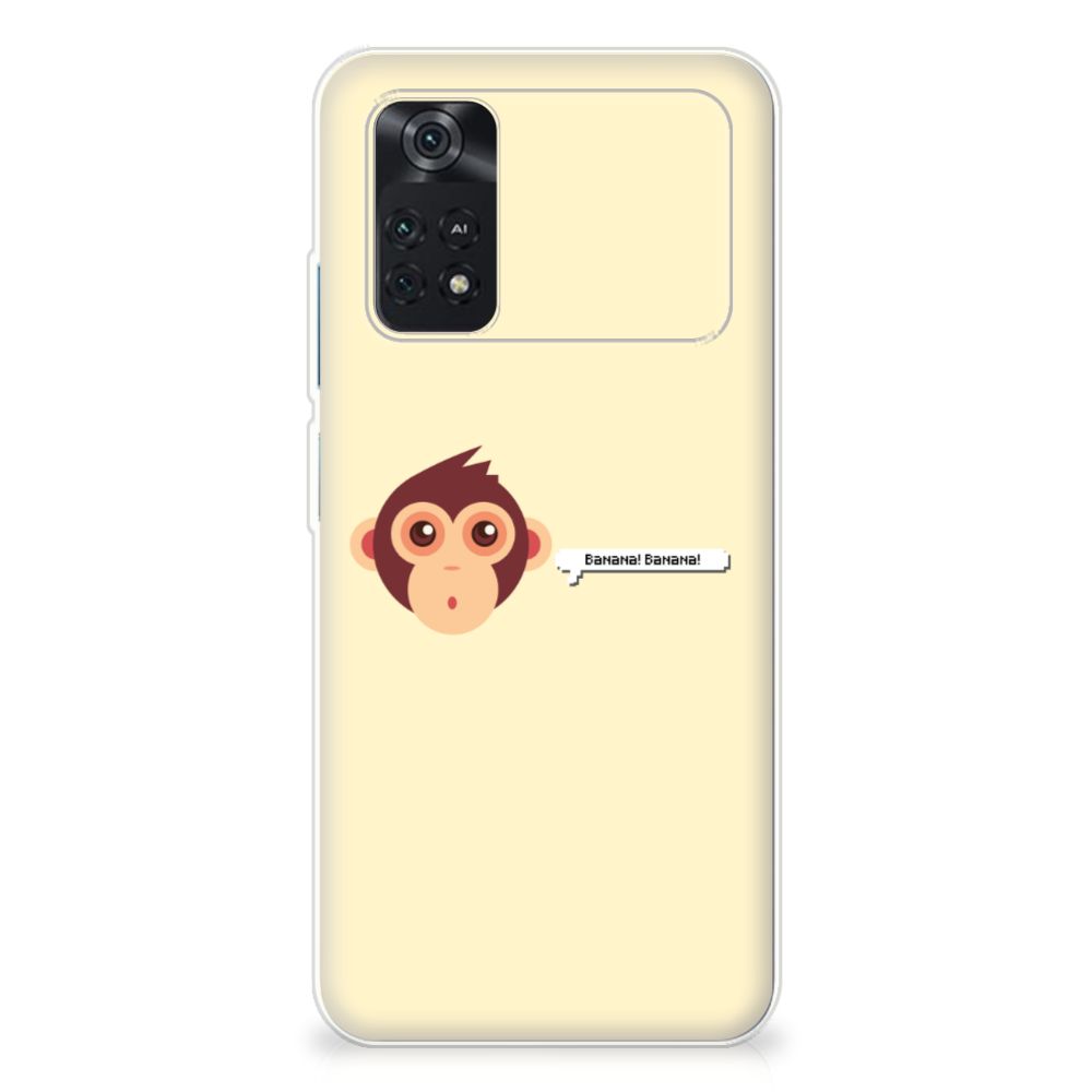 Xiaomi Poco M4 Pro 4G Telefoonhoesje met Naam Monkey