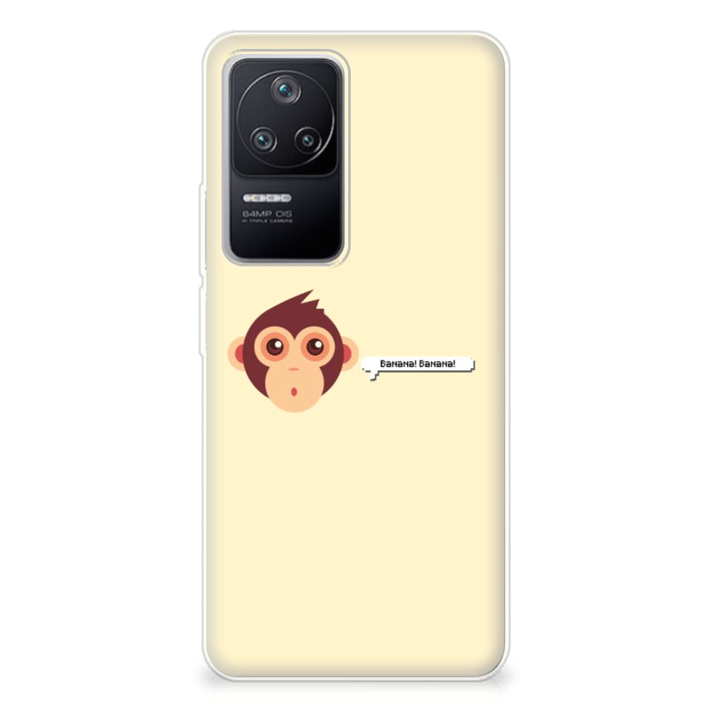 Xiaomi Poco F4 Telefoonhoesje met Naam Monkey