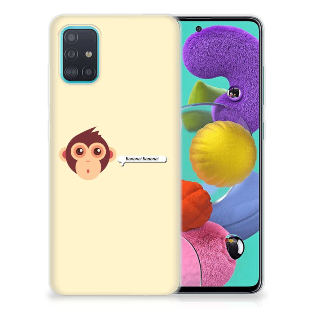 Samsung Galaxy A51 Telefoonhoesje met Naam Monkey