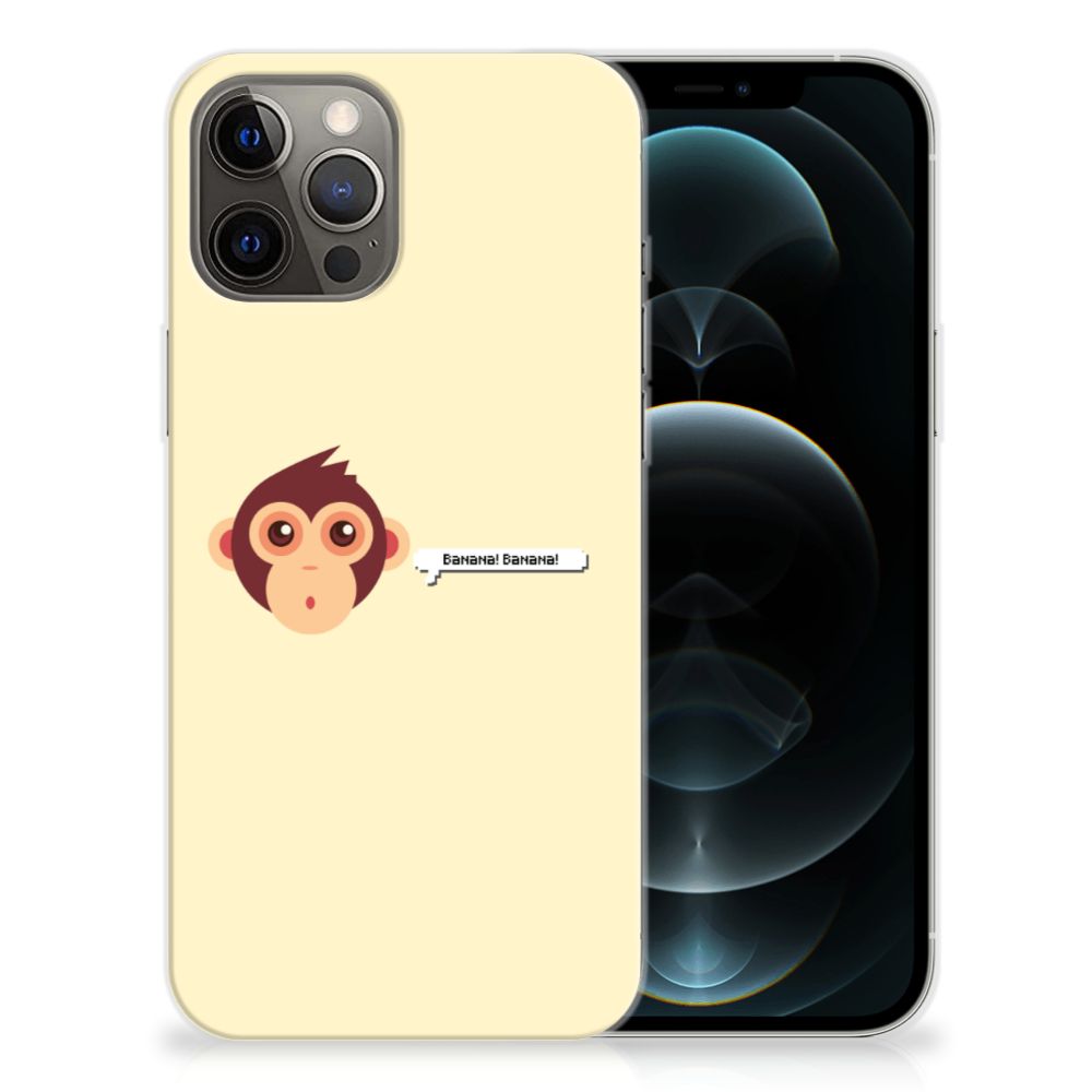 iPhone 12 Pro Max Telefoonhoesje met Naam Monkey