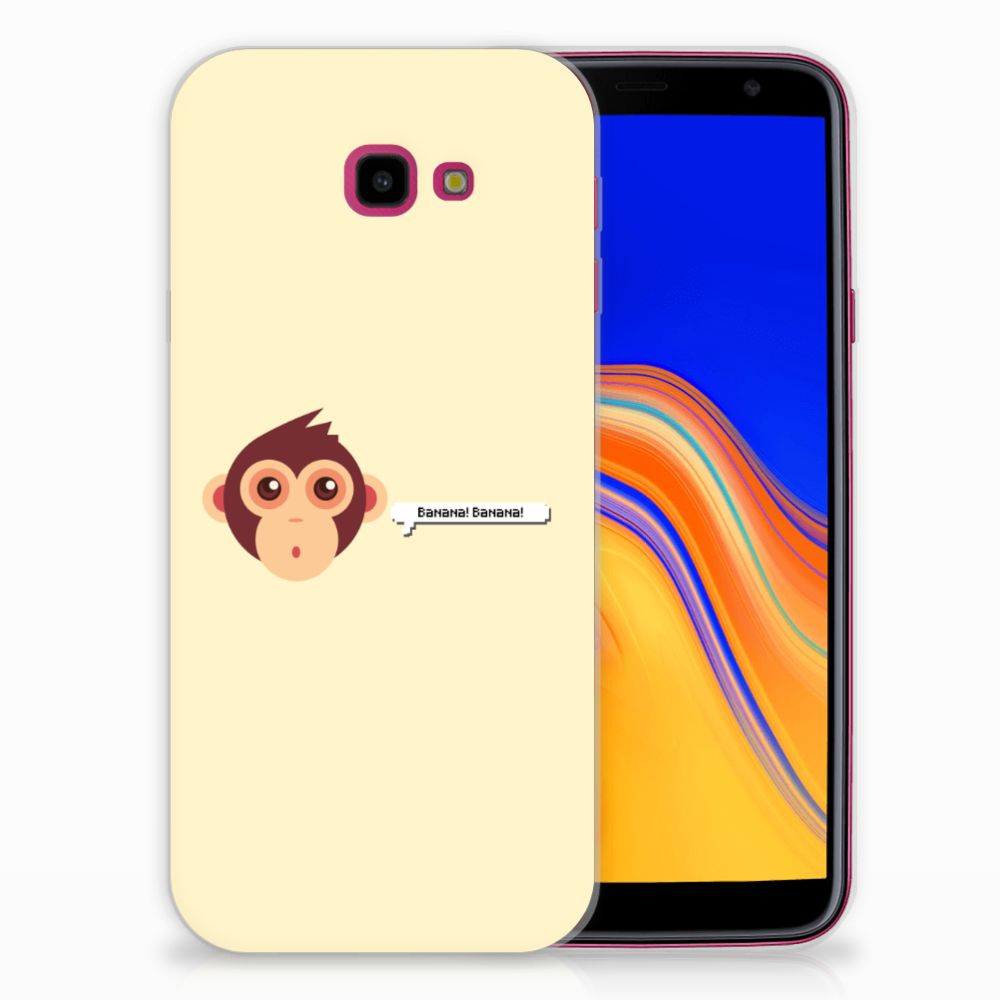 Samsung Galaxy J4 Plus (2018) Telefoonhoesje met Naam Monkey