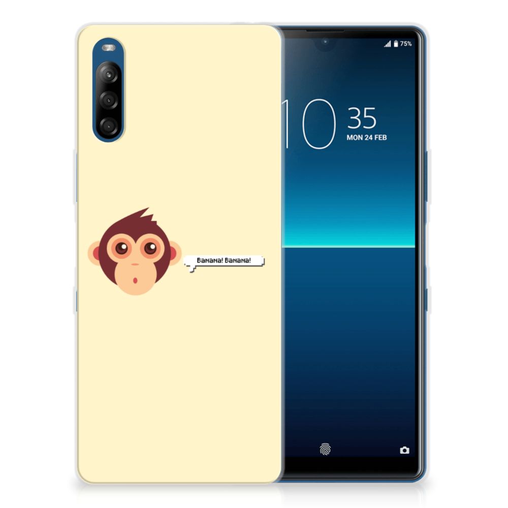 Sony Xperia L4 Telefoonhoesje met Naam Monkey