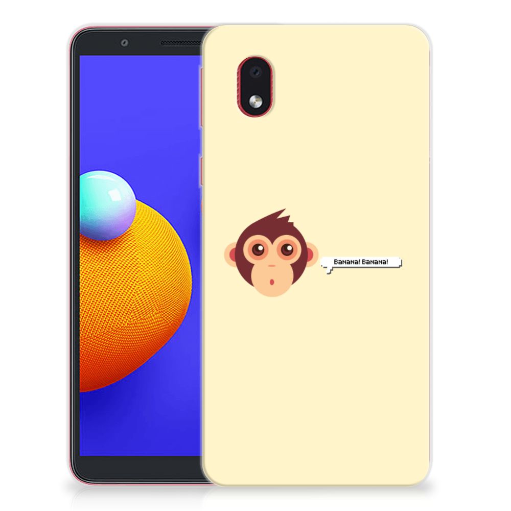 Samsung Galaxy A01 Core Telefoonhoesje met Naam Monkey