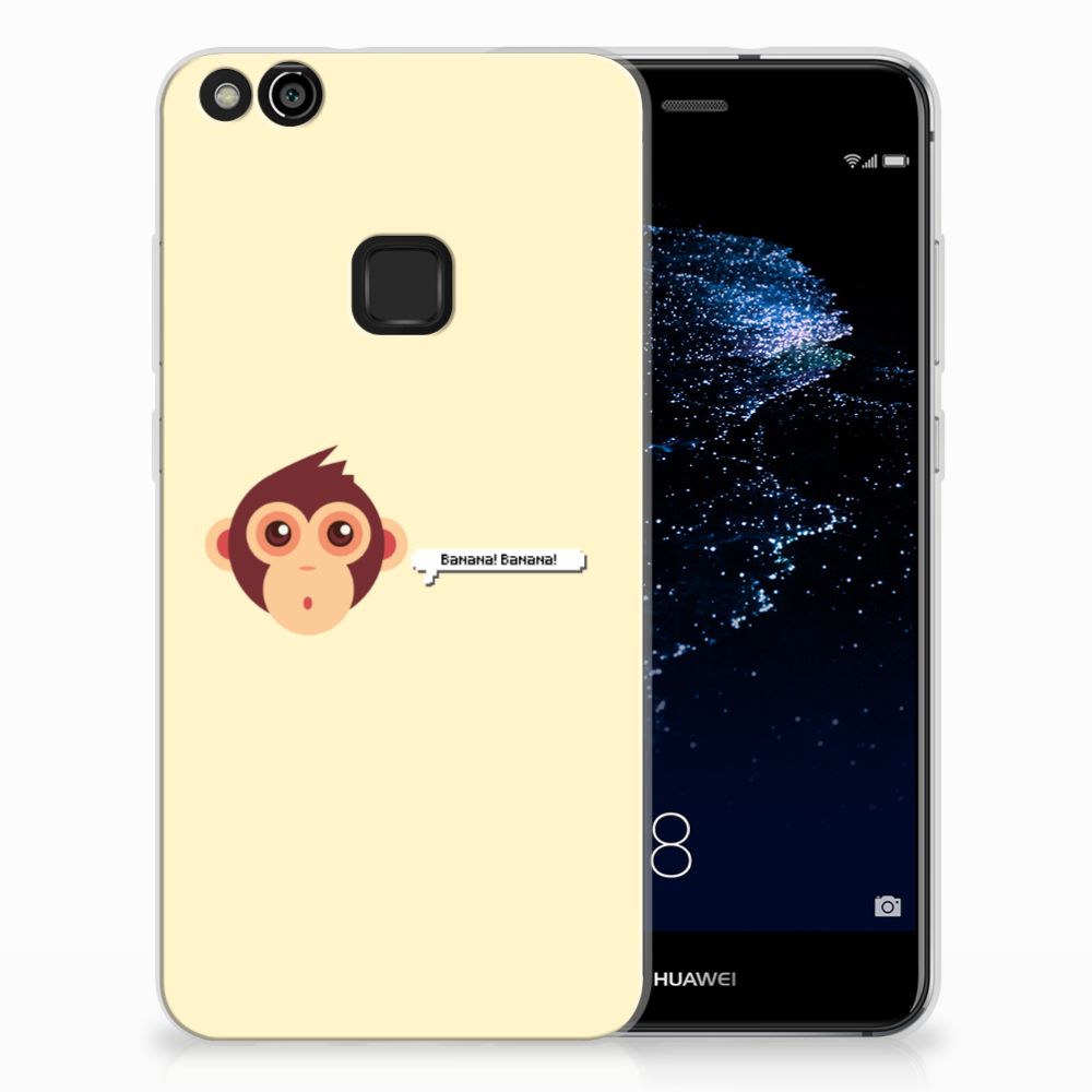 Huawei P10 Lite Telefoonhoesje met Naam Monkey
