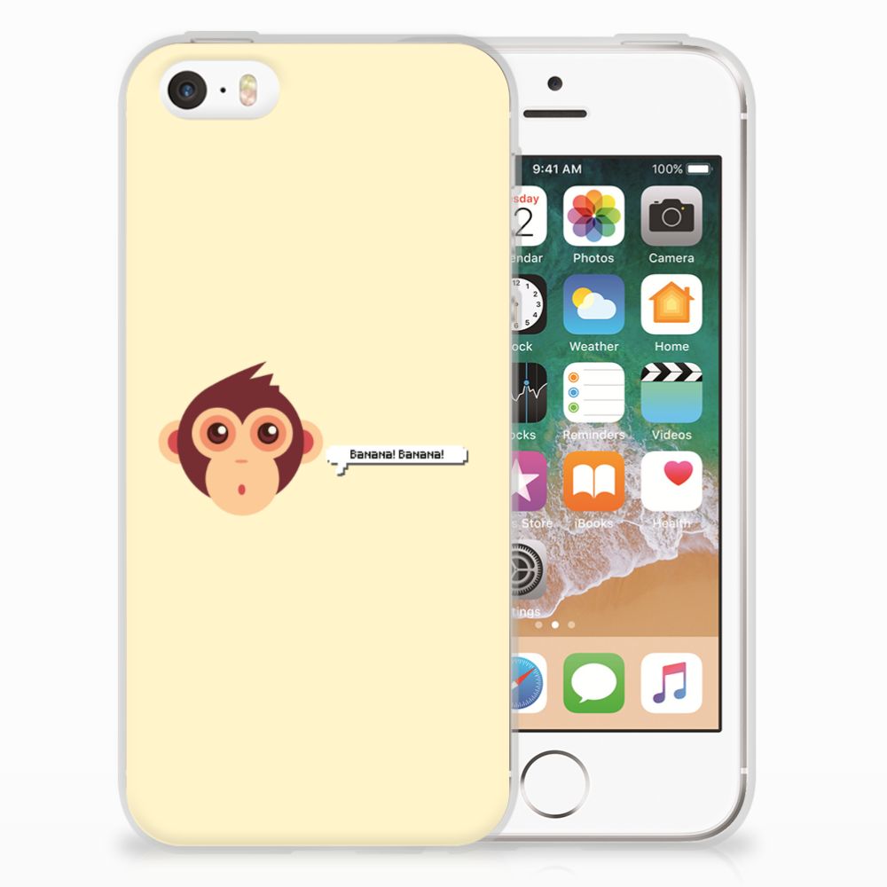 Apple iPhone SE | 5S Telefoonhoesje met Naam Monkey