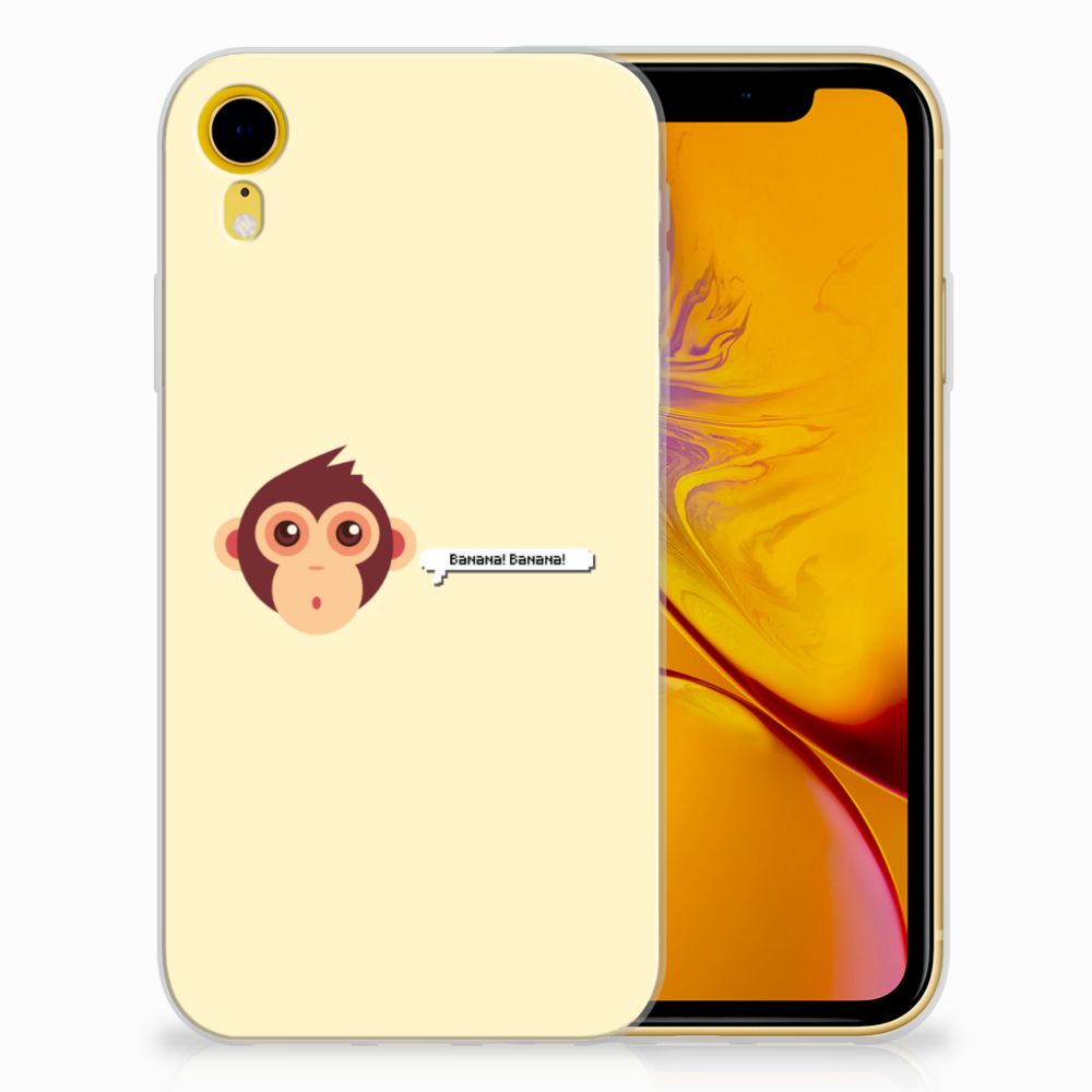 Apple iPhone Xr Telefoonhoesje met Naam Monkey