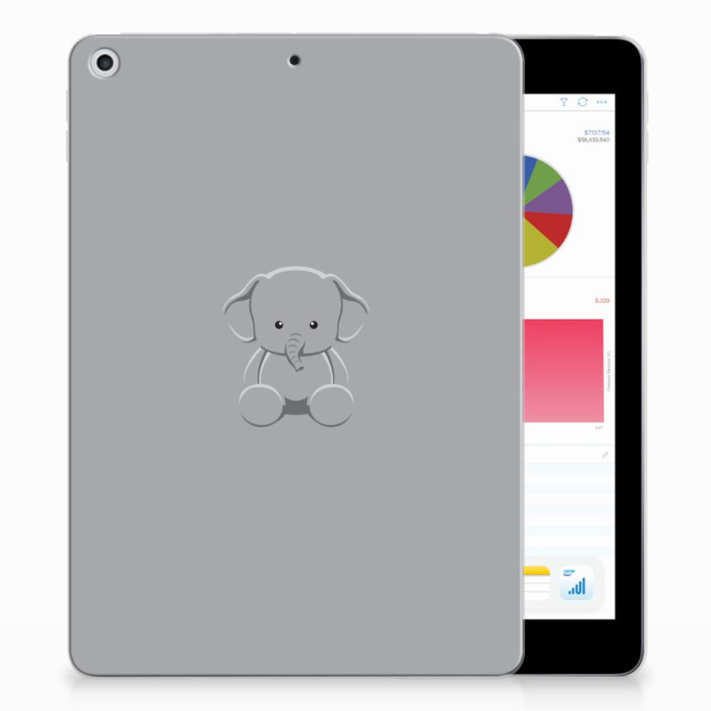 Apple iPad 9.7 2018 | 2017 Uniek Tablethoesje Baby Olifant