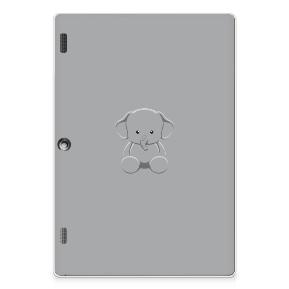 Lenovo Tab 10 | Tab 2 A10-30 Tablet Back Cover Grijs Baby Olifant
