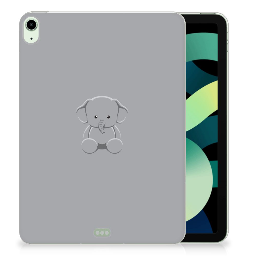 iPad Air (2020-2022) 10.9 inch Tablet Back Cover Grijs Baby Olifant