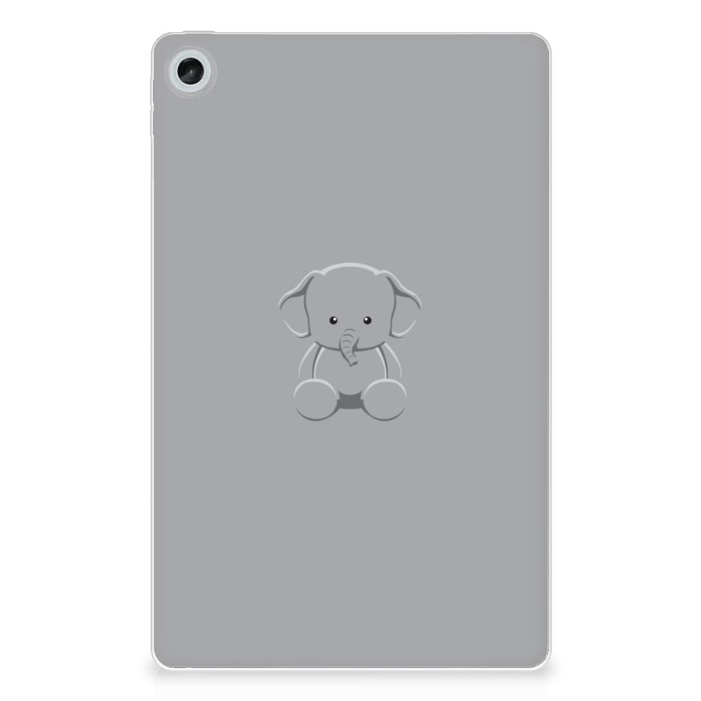Lenovo Tab M10 Plus (3e generatie) Tablet Back Cover Grijs Baby Olifant