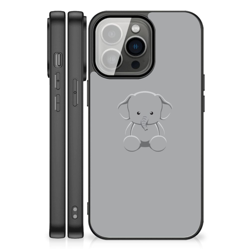 iPhone 13 Pro Max Hoesje Grijs Baby Olifant