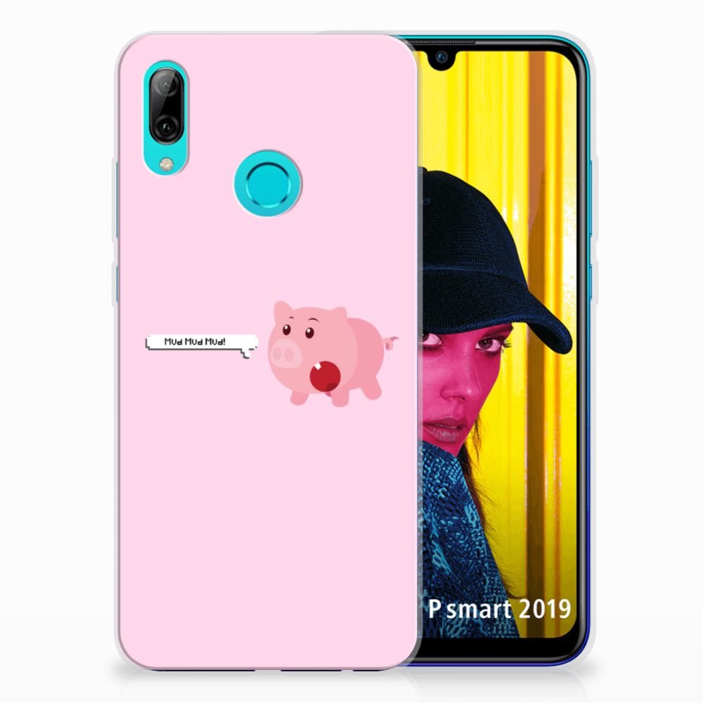 Huawei P Smart 2019 Telefoonhoesje met Naam Pig Mud