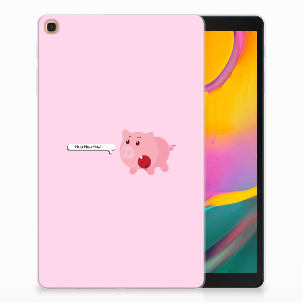 Samsung Galaxy Tab A 10.1 (2019) Uniek Tablethoesje Pig Mud