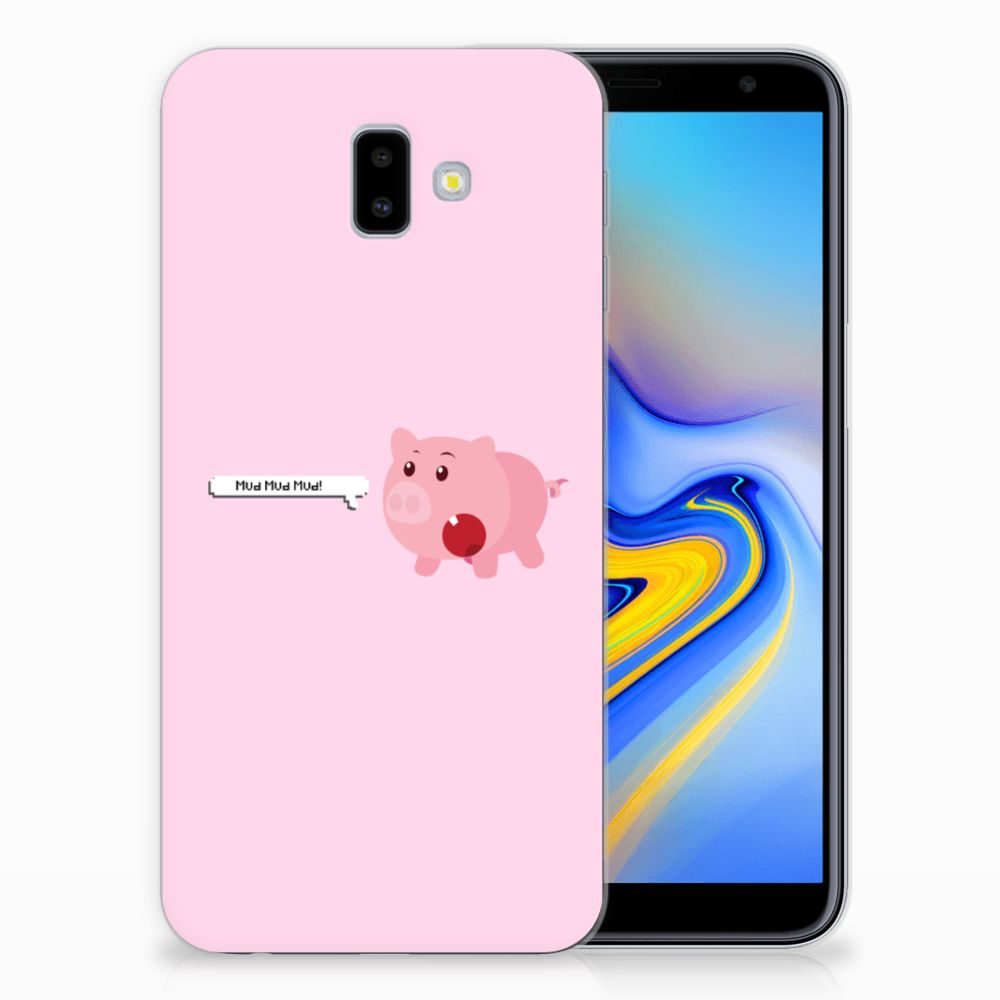 Samsung Galaxy J6 Plus (2018) Telefoonhoesje met Naam Pig Mud