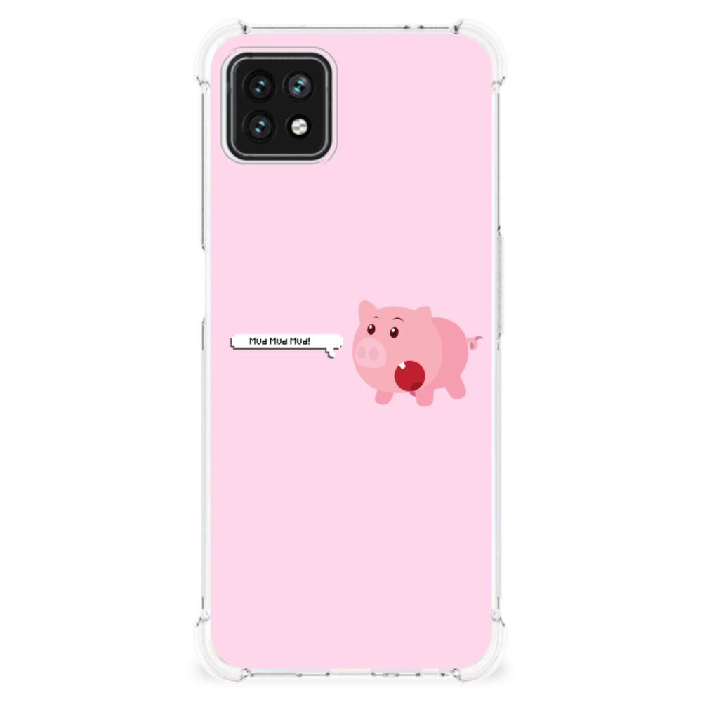 OPPO A53 5G | A73 5G Stevig Bumper Hoesje Pig Mud