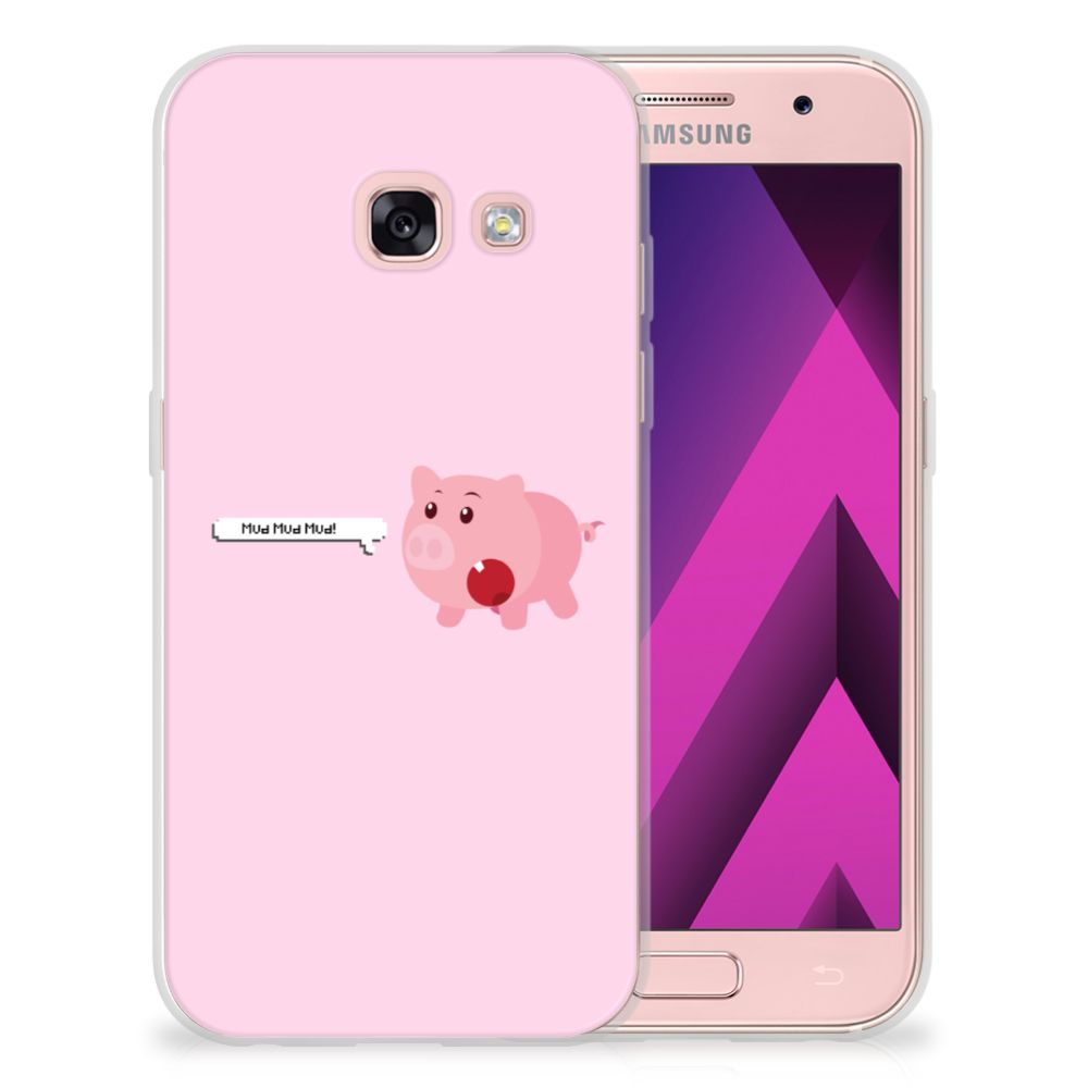 Samsung Galaxy A3 2017 Telefoonhoesje met Naam Pig Mud