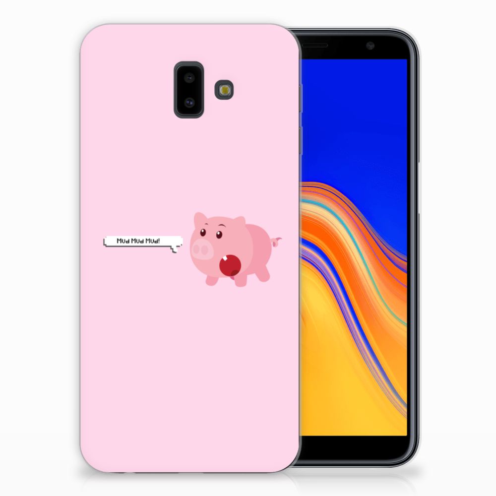 Samsung Galaxy J6 Plus (2018) Telefoonhoesje met Naam Pig Mud