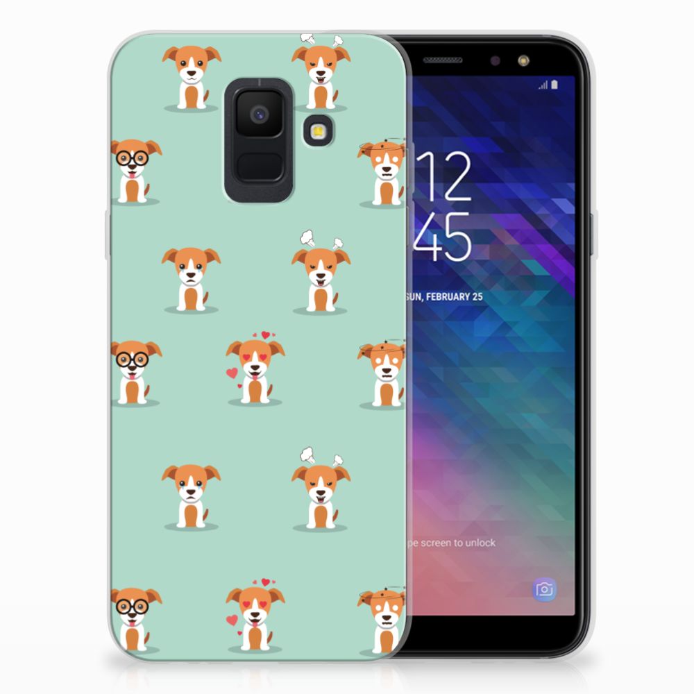 Samsung Galaxy A6 (2018) TPU Hoesje Pups