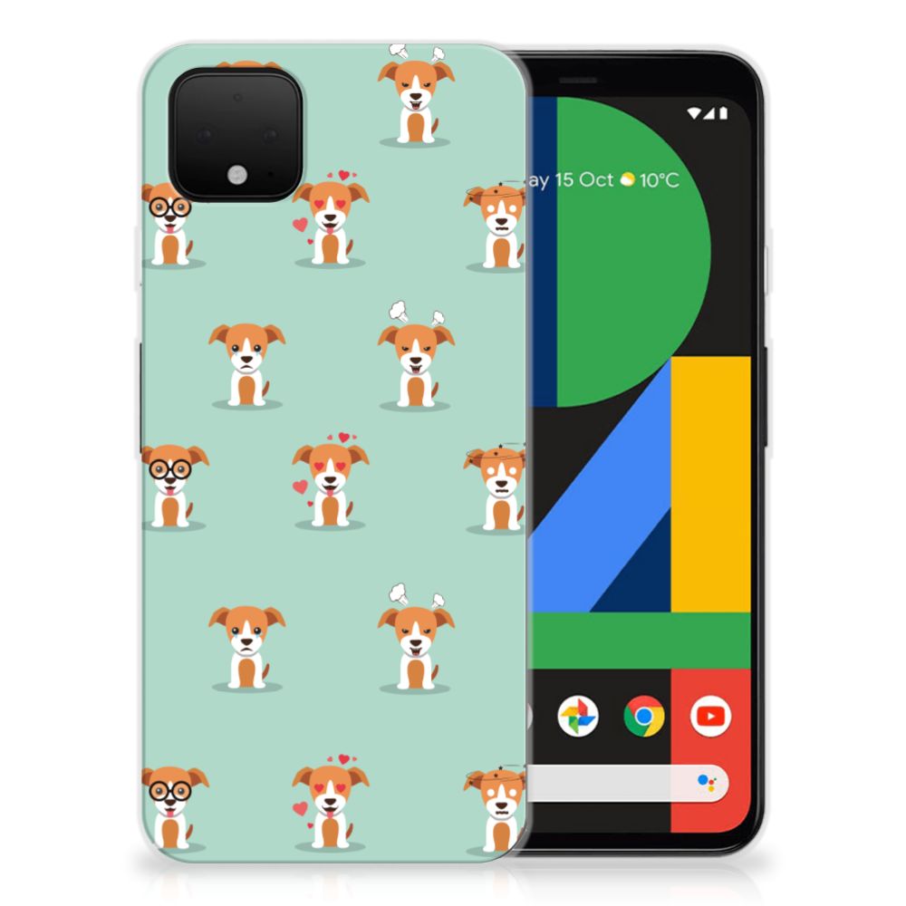 Google Pixel 4 XL TPU Hoesje Pups