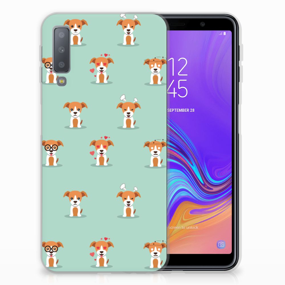 Samsung Galaxy A7 (2018) TPU Hoesje Pups