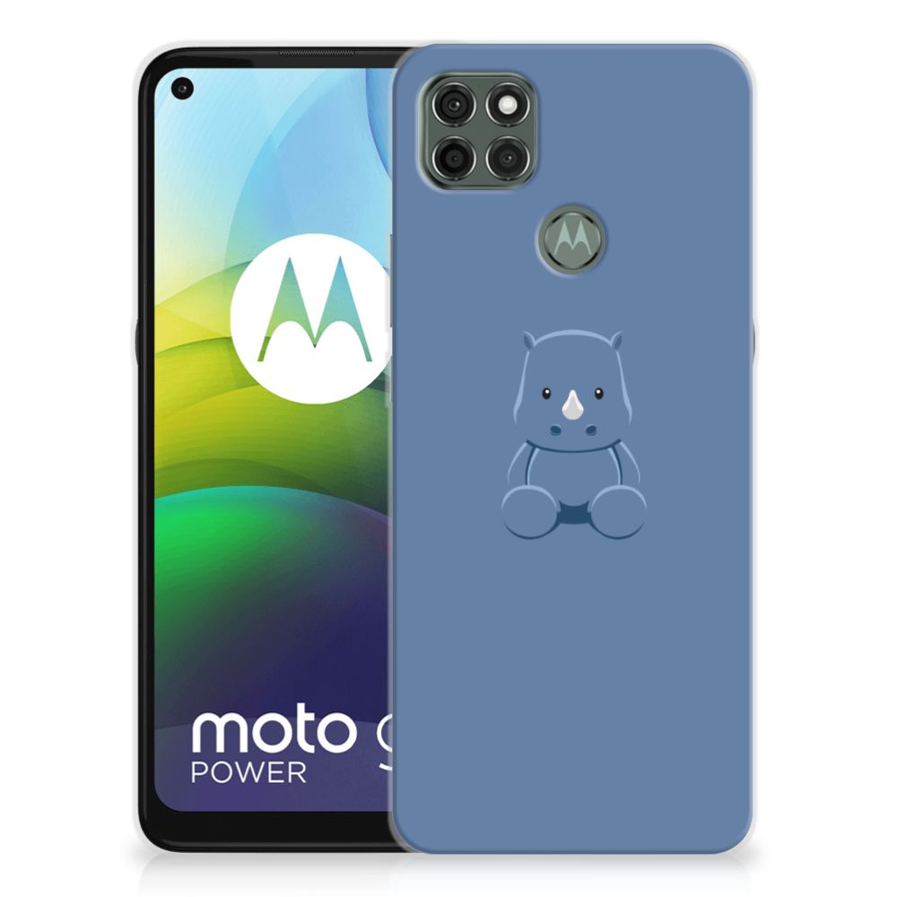 Motorola Moto G9 Power Telefoonhoesje met Naam Baby Rhino