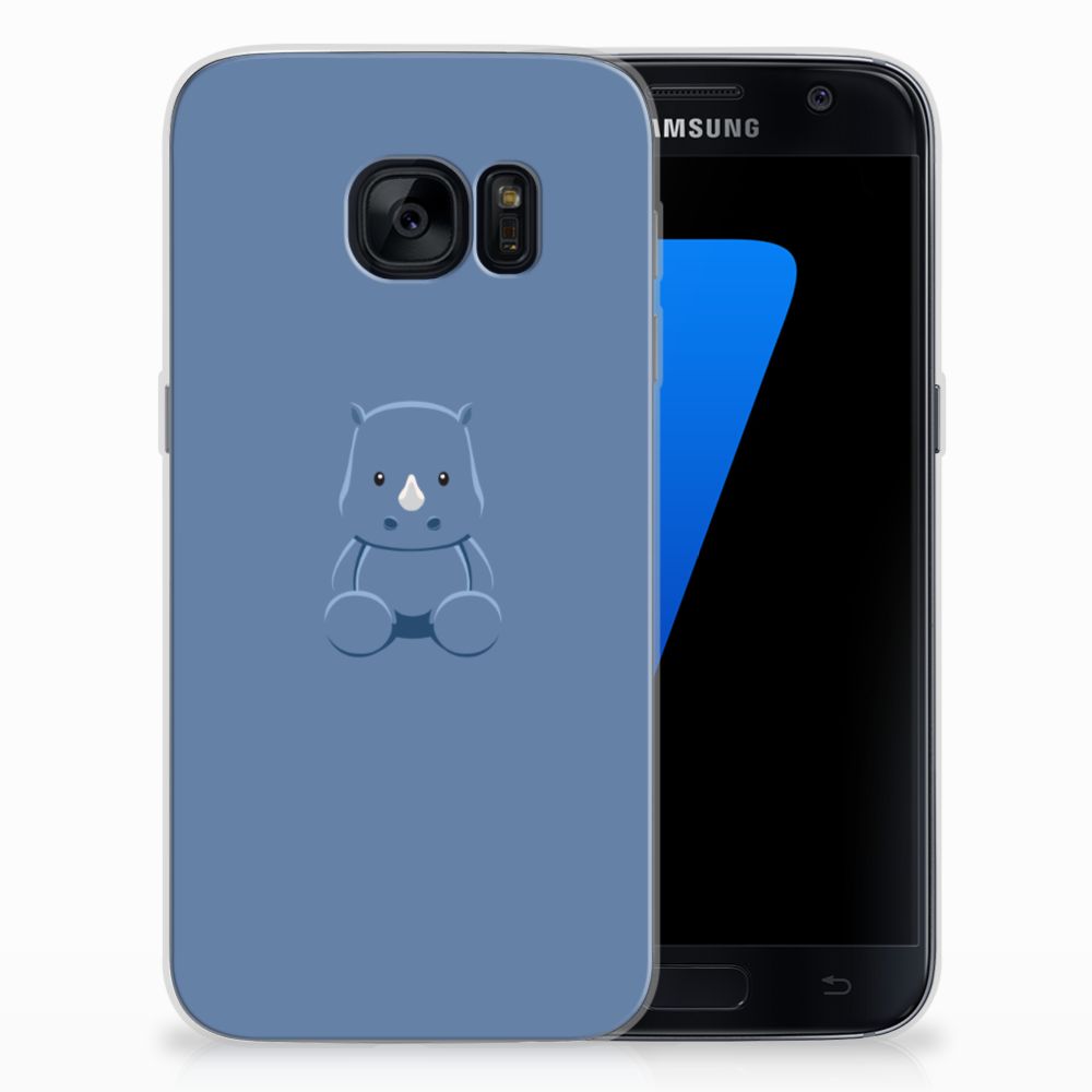 Samsung Galaxy S7 Telefoonhoesje met Naam Baby Rhino