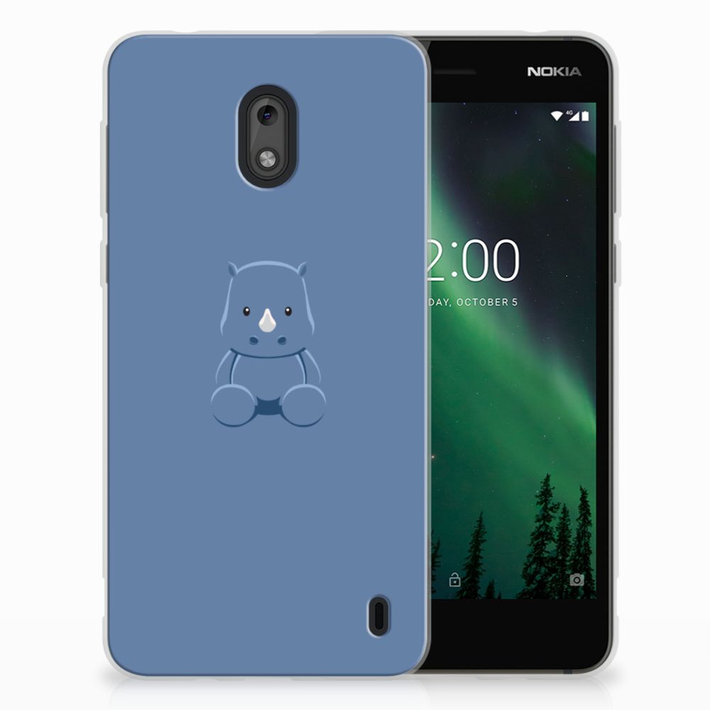 Nokia 2 Telefoonhoesje met Naam Baby Rhino