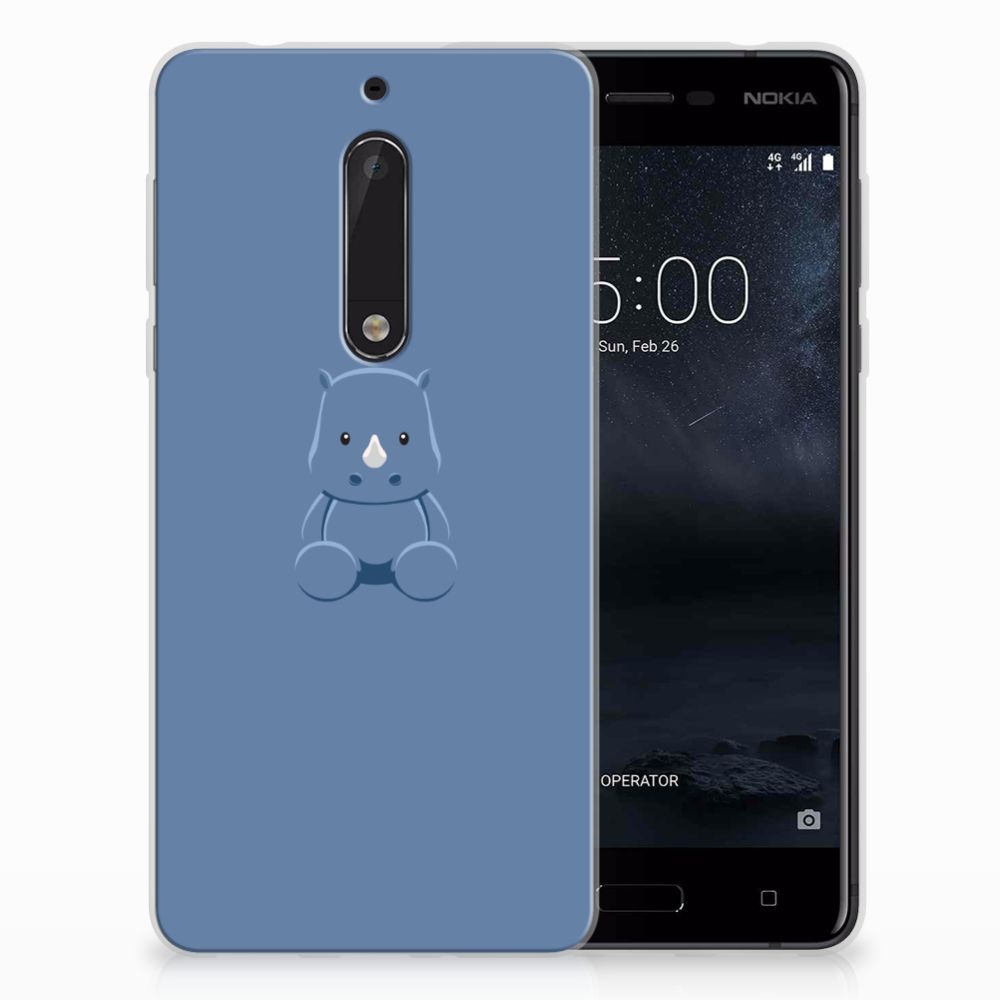Nokia 5 Telefoonhoesje met Naam Baby Rhino