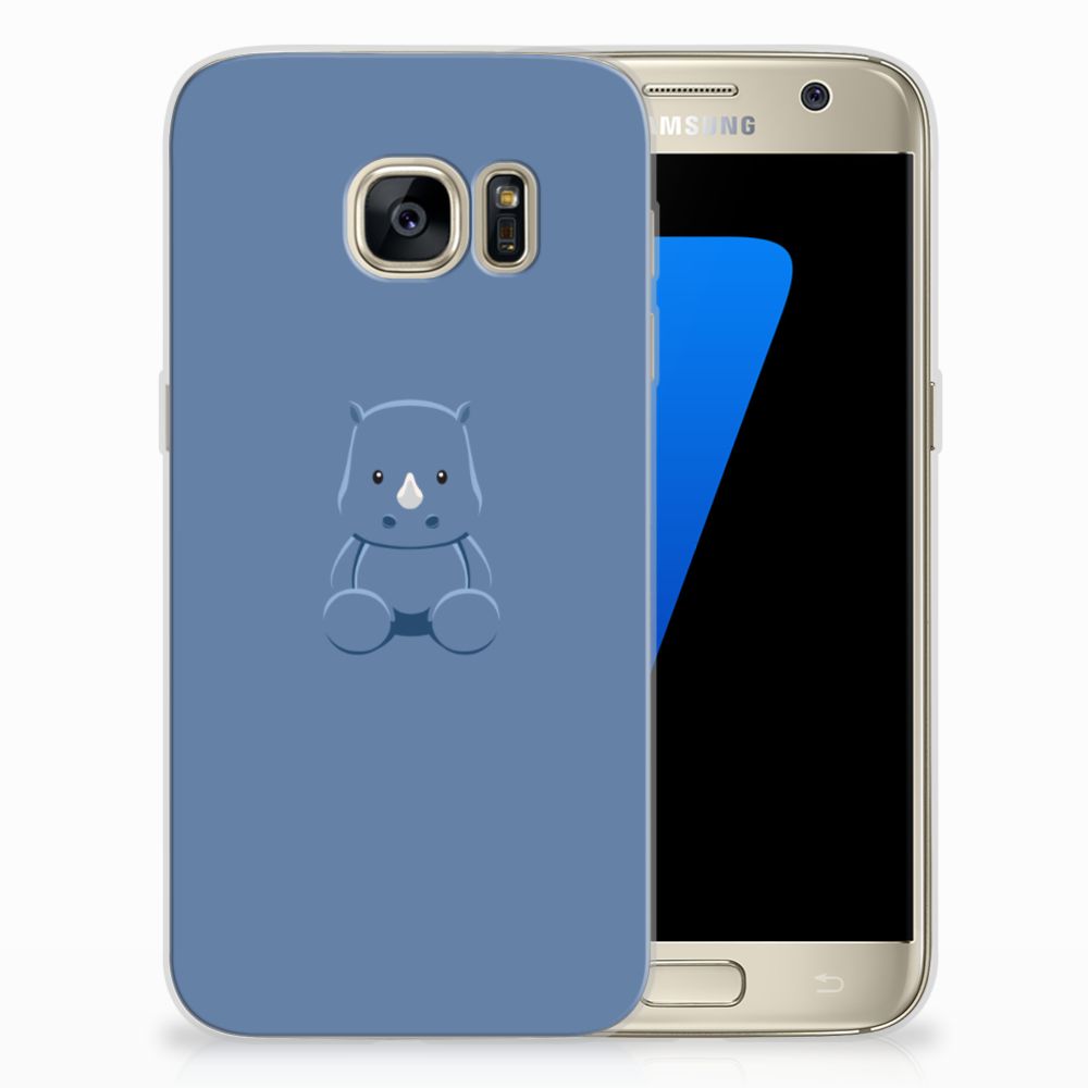 Samsung Galaxy S7 Telefoonhoesje met Naam Baby Rhino