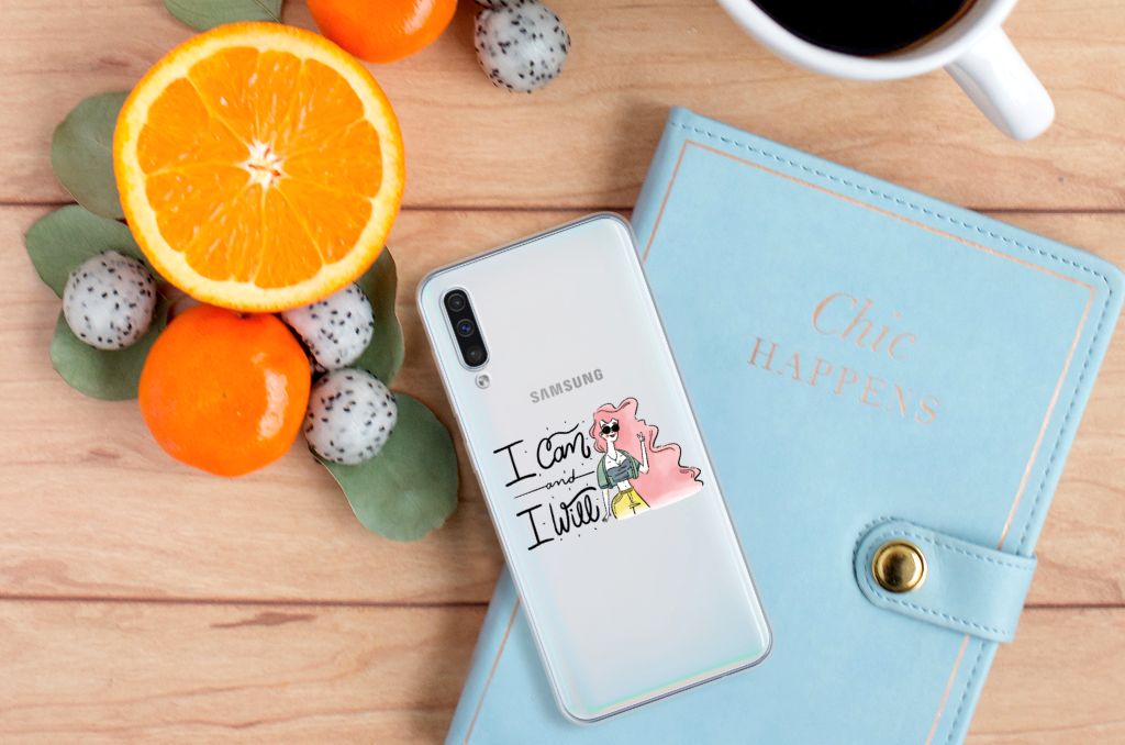 Samsung Galaxy A50 Telefoonhoesje met Naam i Can