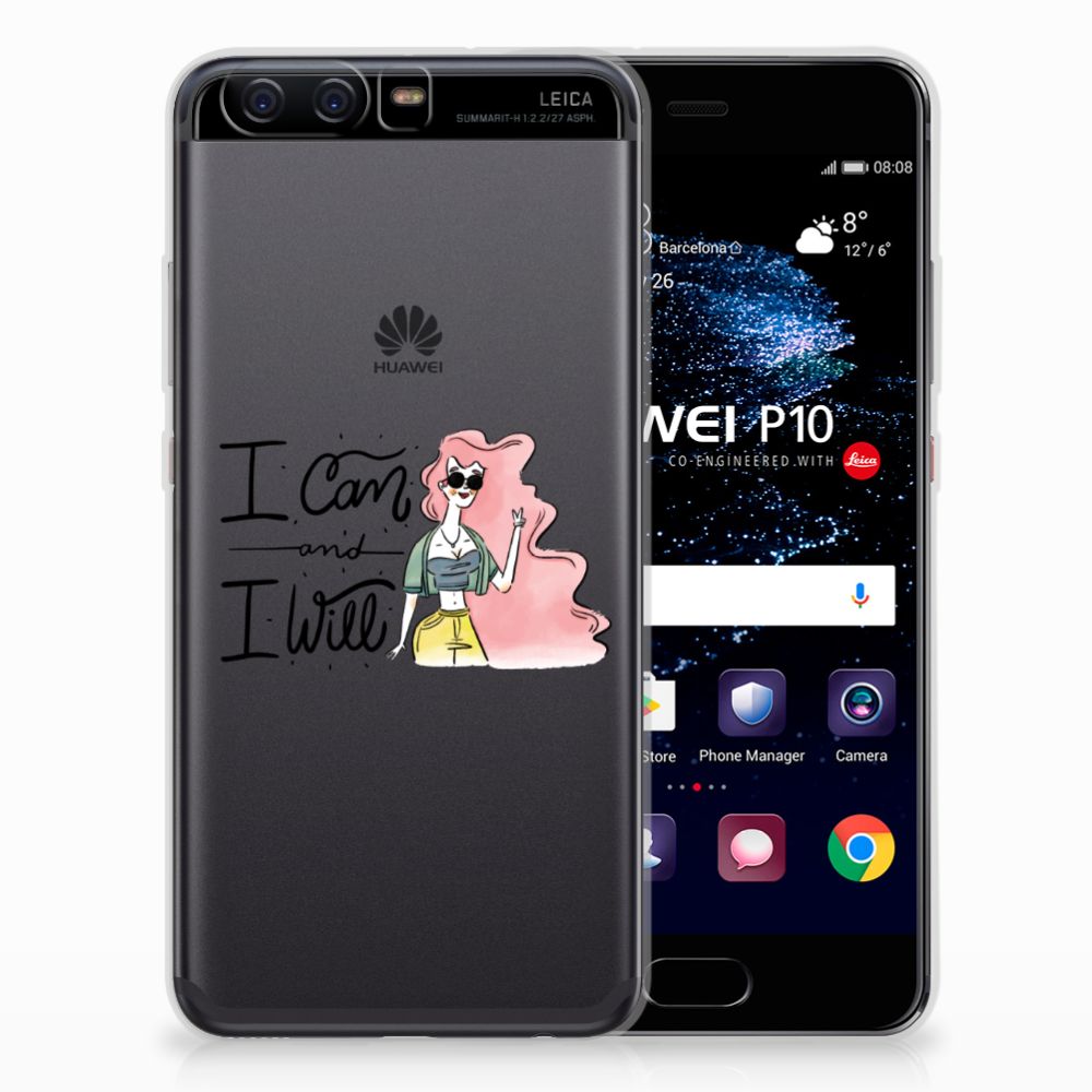 Huawei P10 Telefoonhoesje met Naam i Can