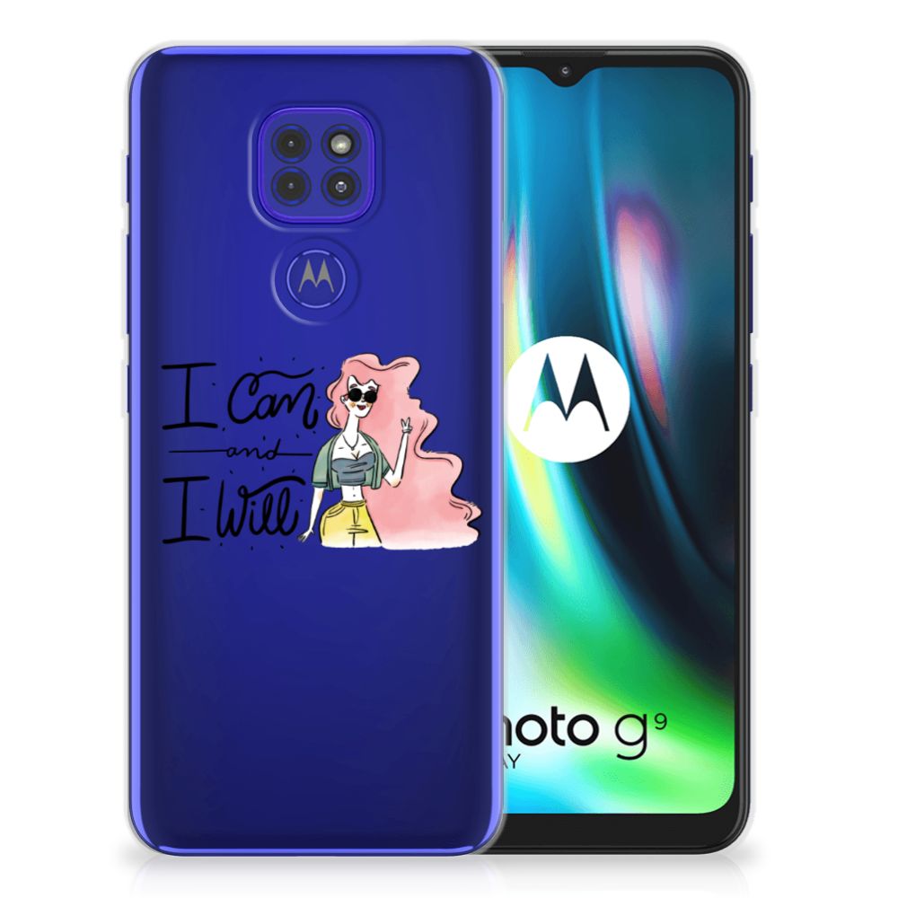 Motorola Moto G9 Play | E7 Plus Telefoonhoesje met Naam i Can