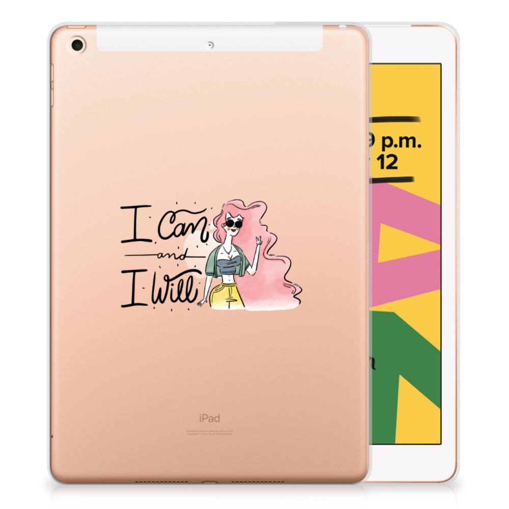Apple iPad 10.2 | iPad 10.2 (2020) | 10.2 (2021) Tablet Back Cover i Can