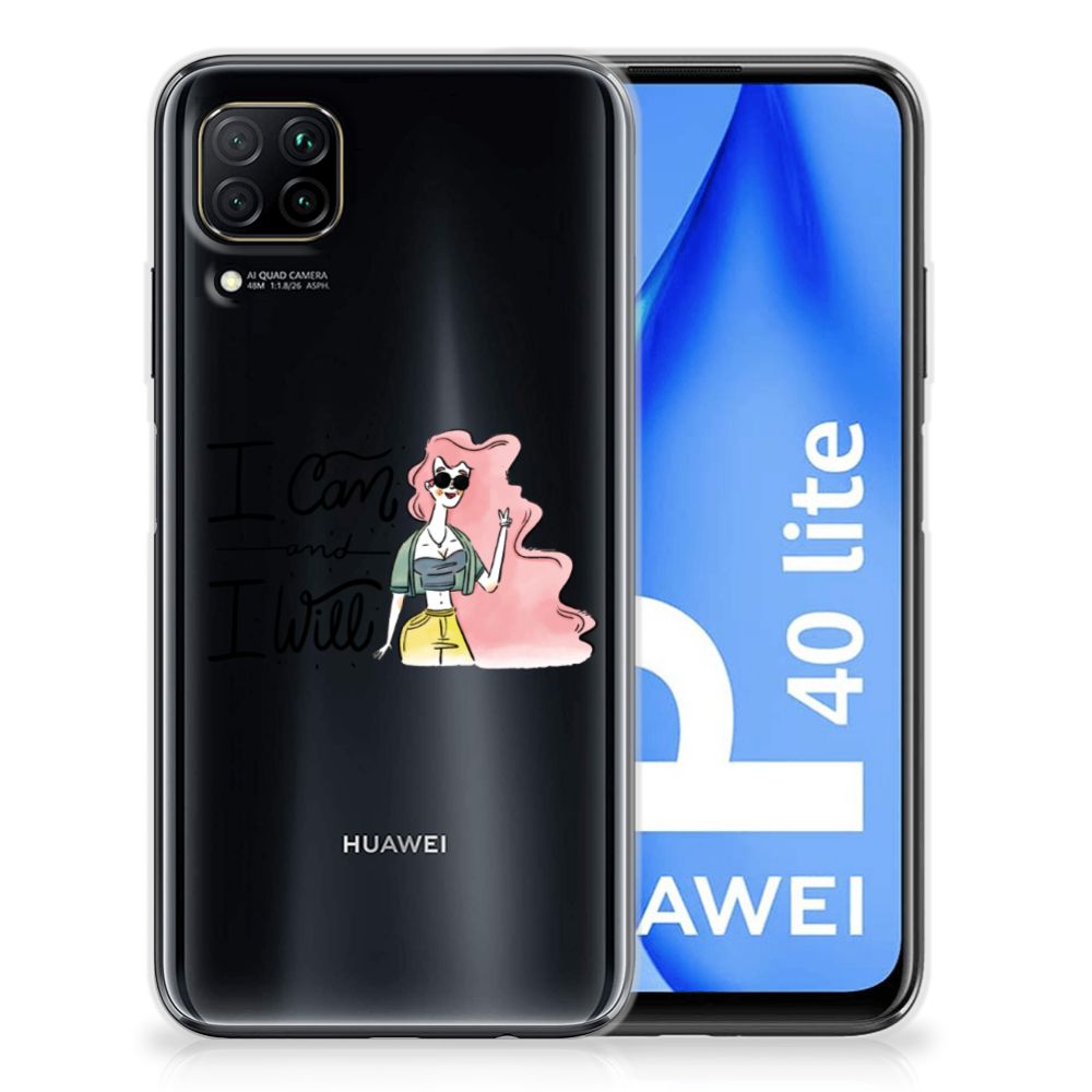 Huawei P40 Lite Telefoonhoesje met Naam i Can