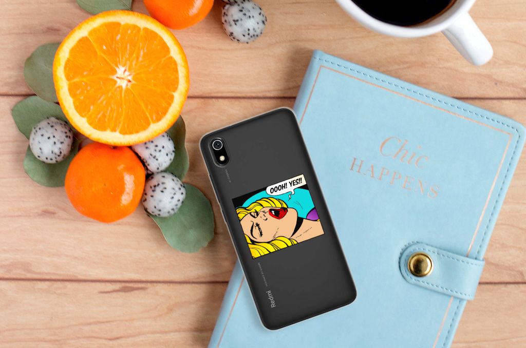 Xiaomi Redmi 7A Silicone Back Cover Popart Oh Yes