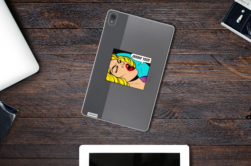 Lenovo Tab P11 | P11 Plus Leuke Siliconen Hoes Popart Oh Yes