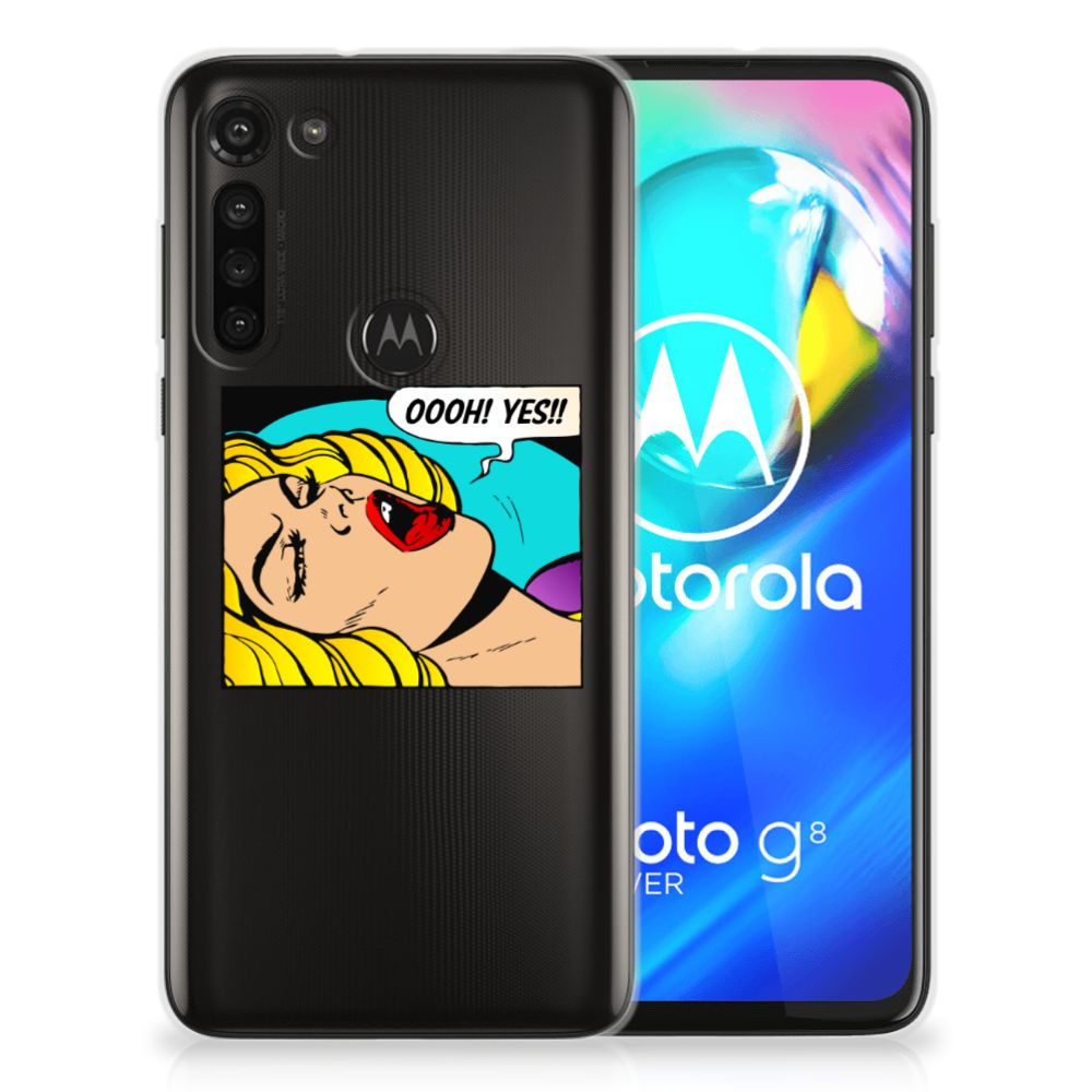 Motorola Moto G8 Power Silicone Back Cover Popart Oh Yes