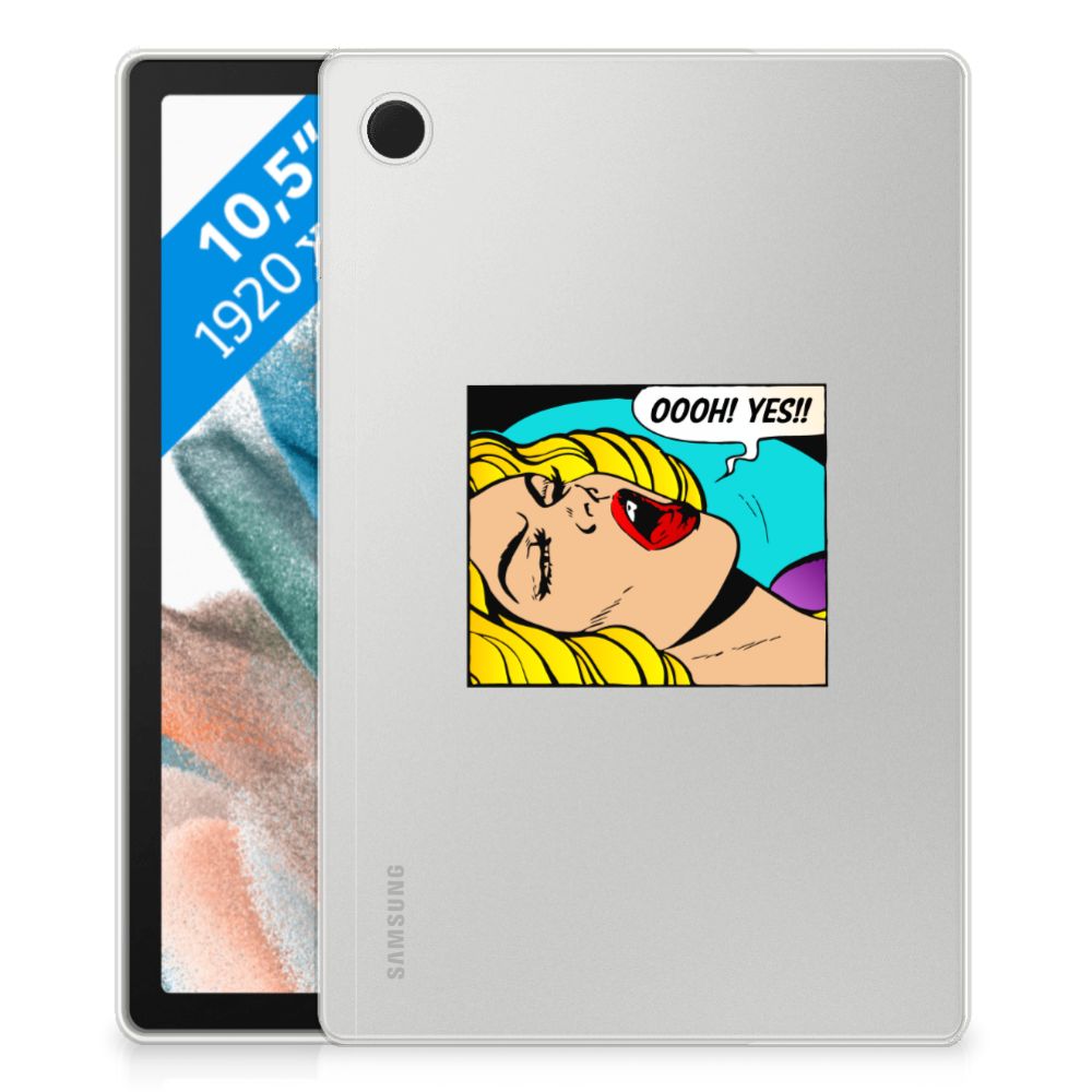 Samsung Galaxy Tab A8 2021/2022 Leuke Siliconen Hoes Popart Oh Yes