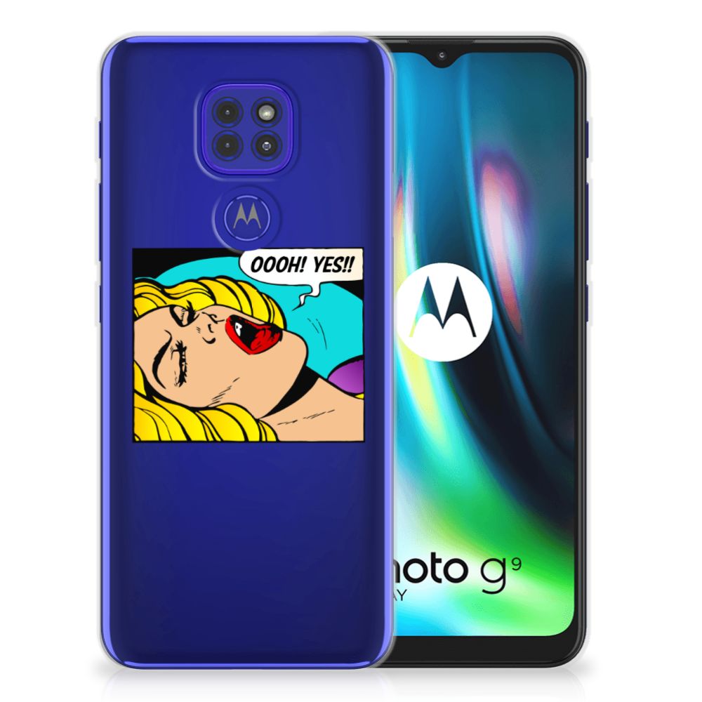Motorola Moto G9 Play | E7 Plus Silicone Back Cover Popart Oh Yes