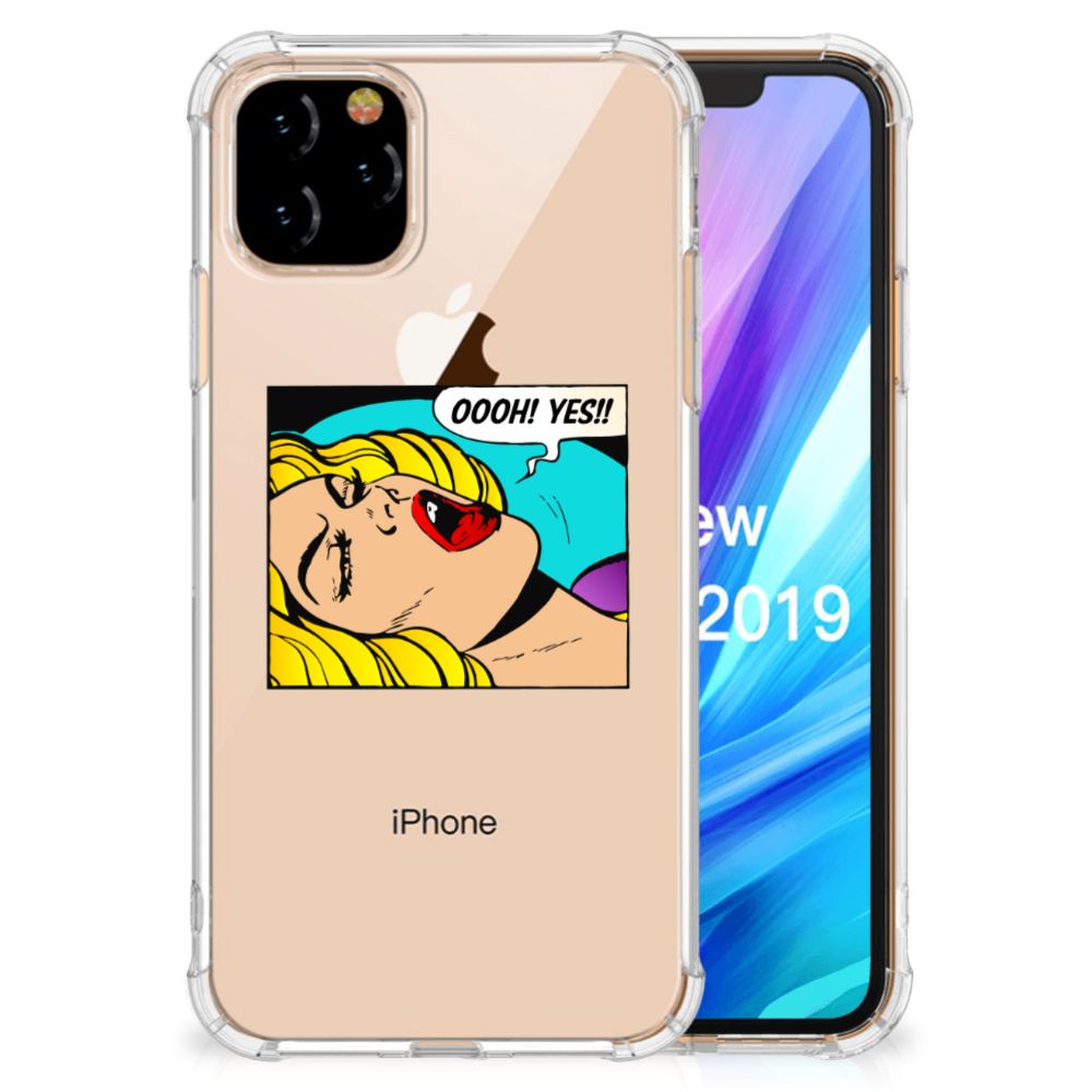 Apple iPhone 11 Pro Anti Shock Bumper Case Popart Oh Yes