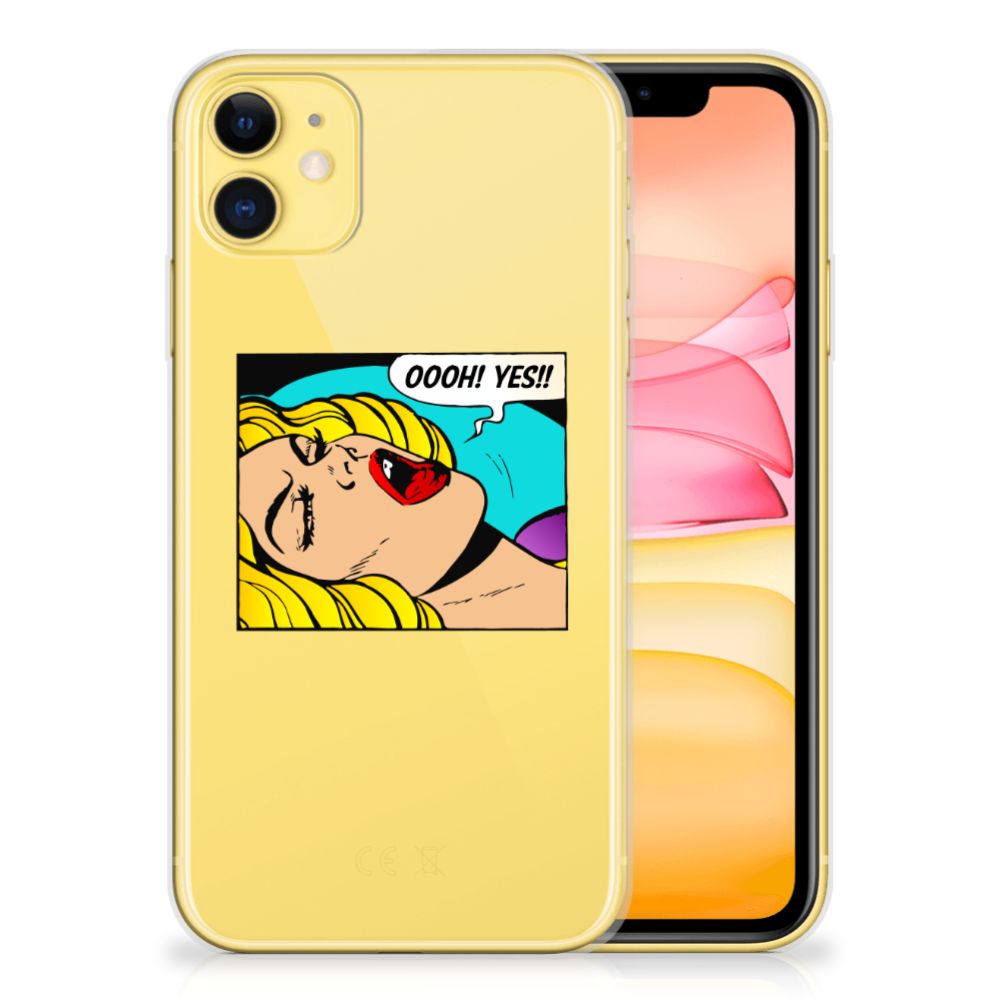 Apple iPhone 11 Silicone Back Cover Popart Oh Yes