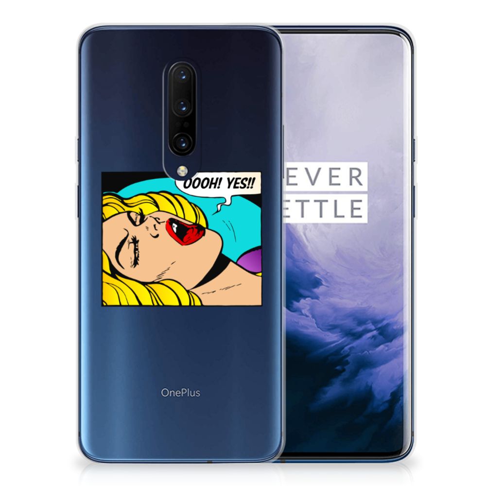 OnePlus 7 Pro Silicone Back Cover Popart Oh Yes