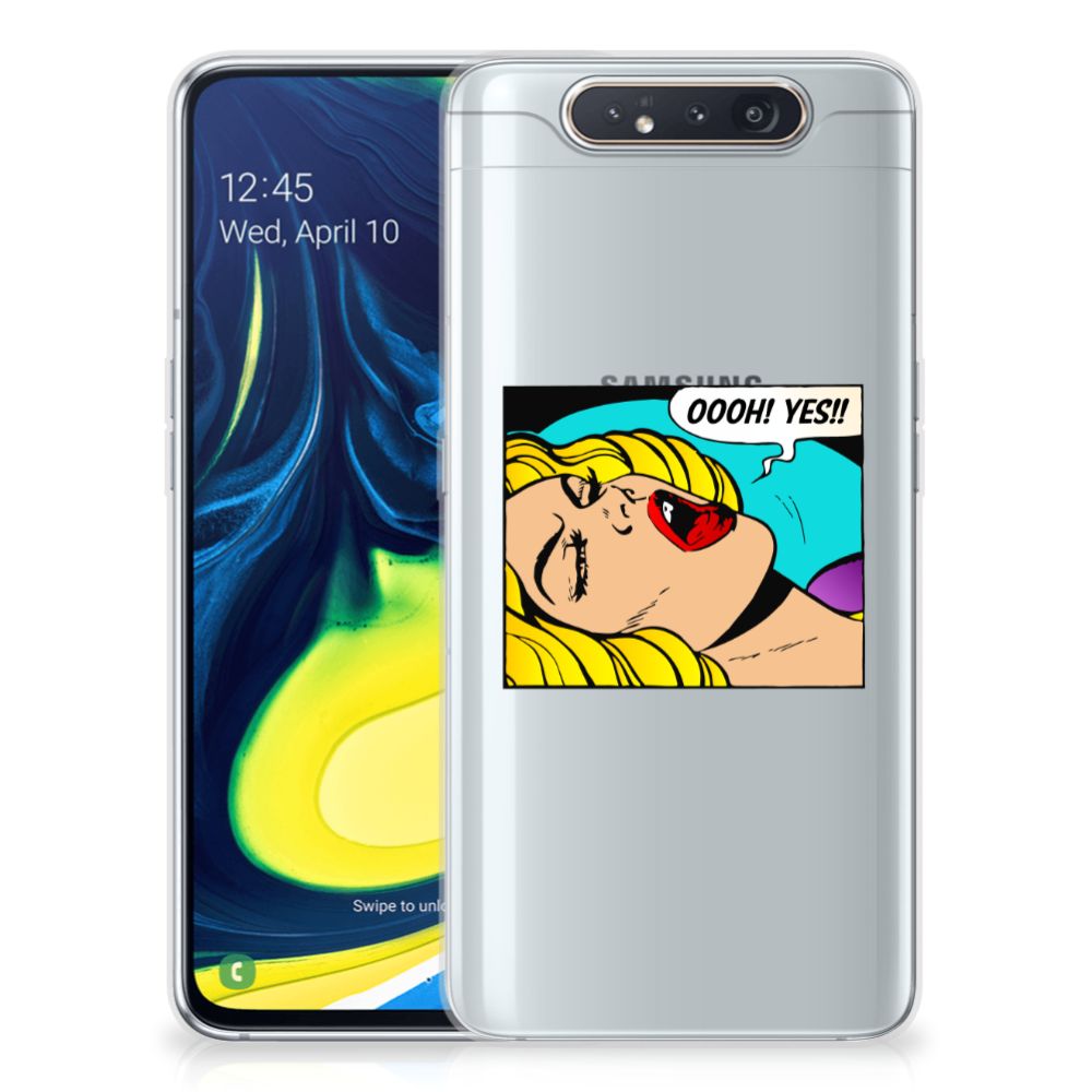 Samsung Galaxy A80 Silicone Back Cover Popart Oh Yes