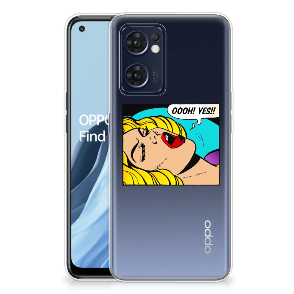 OPPO Reno 7 5G | Find X5 Lite Silicone Back Cover Popart Oh Yes