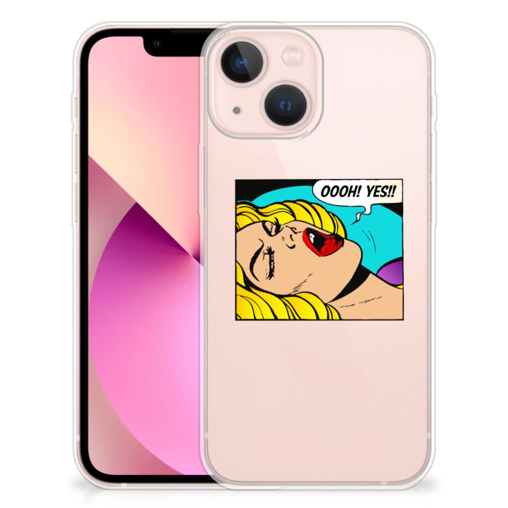 iPhone 13 mini Silicone Back Cover Popart Oh Yes