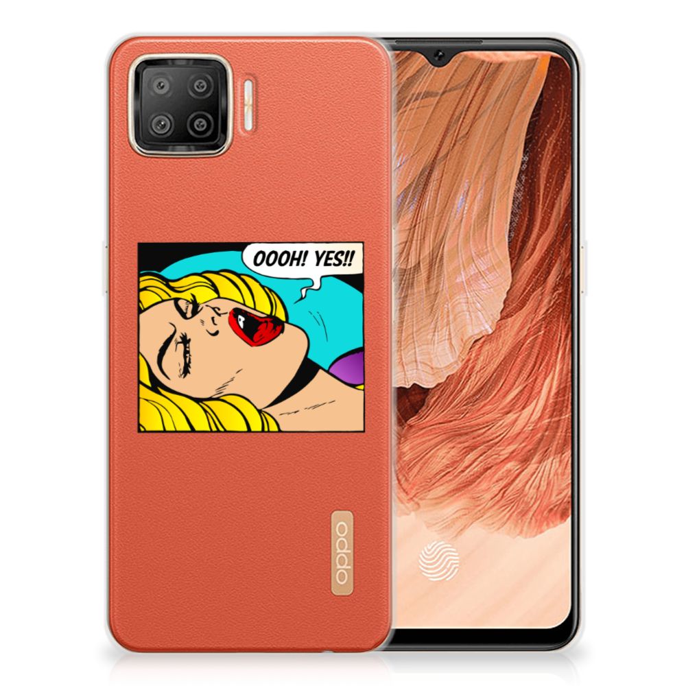 OPPO A73 4G Silicone Back Cover Popart Oh Yes