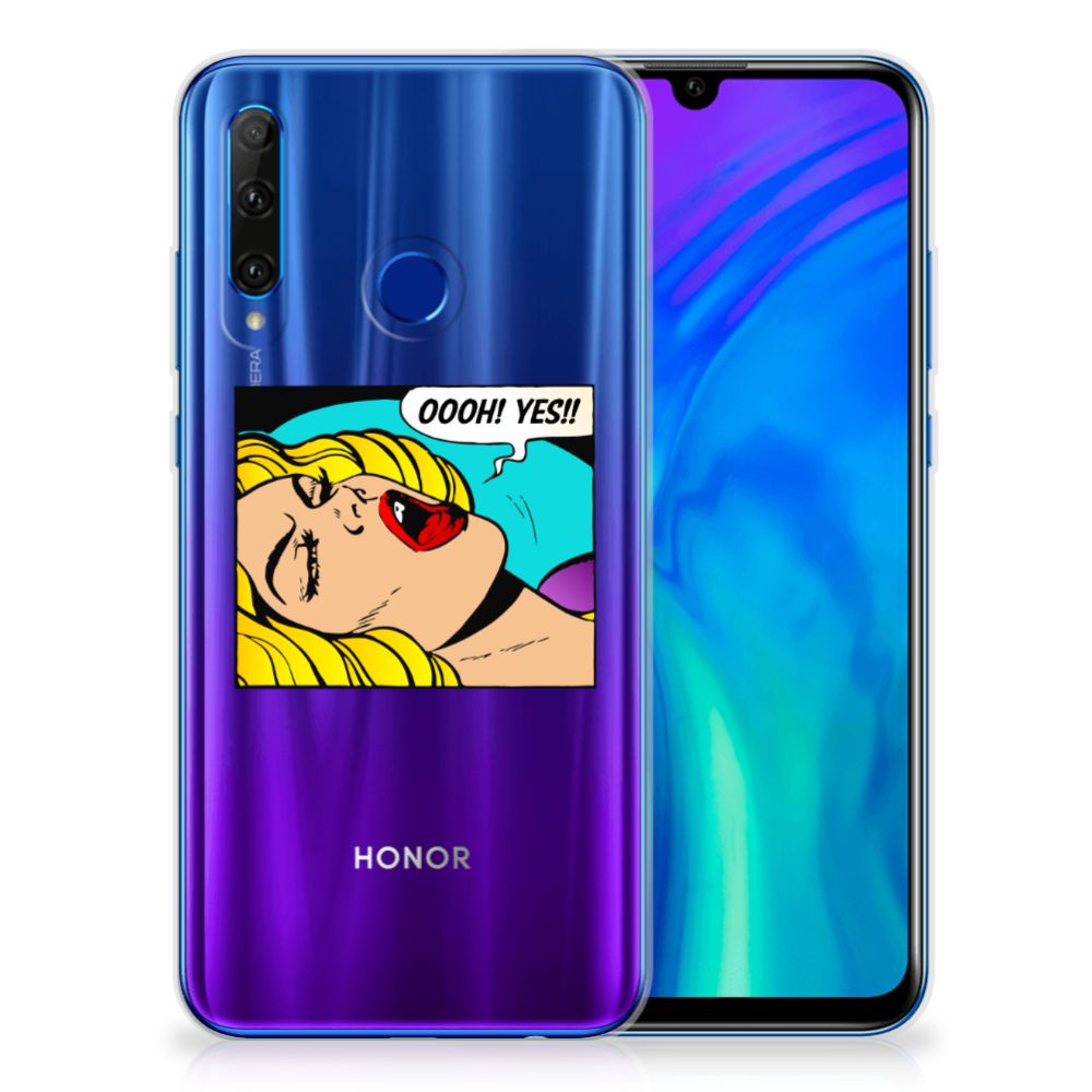 Honor 20 Lite Silicone Back Cover Popart Oh Yes