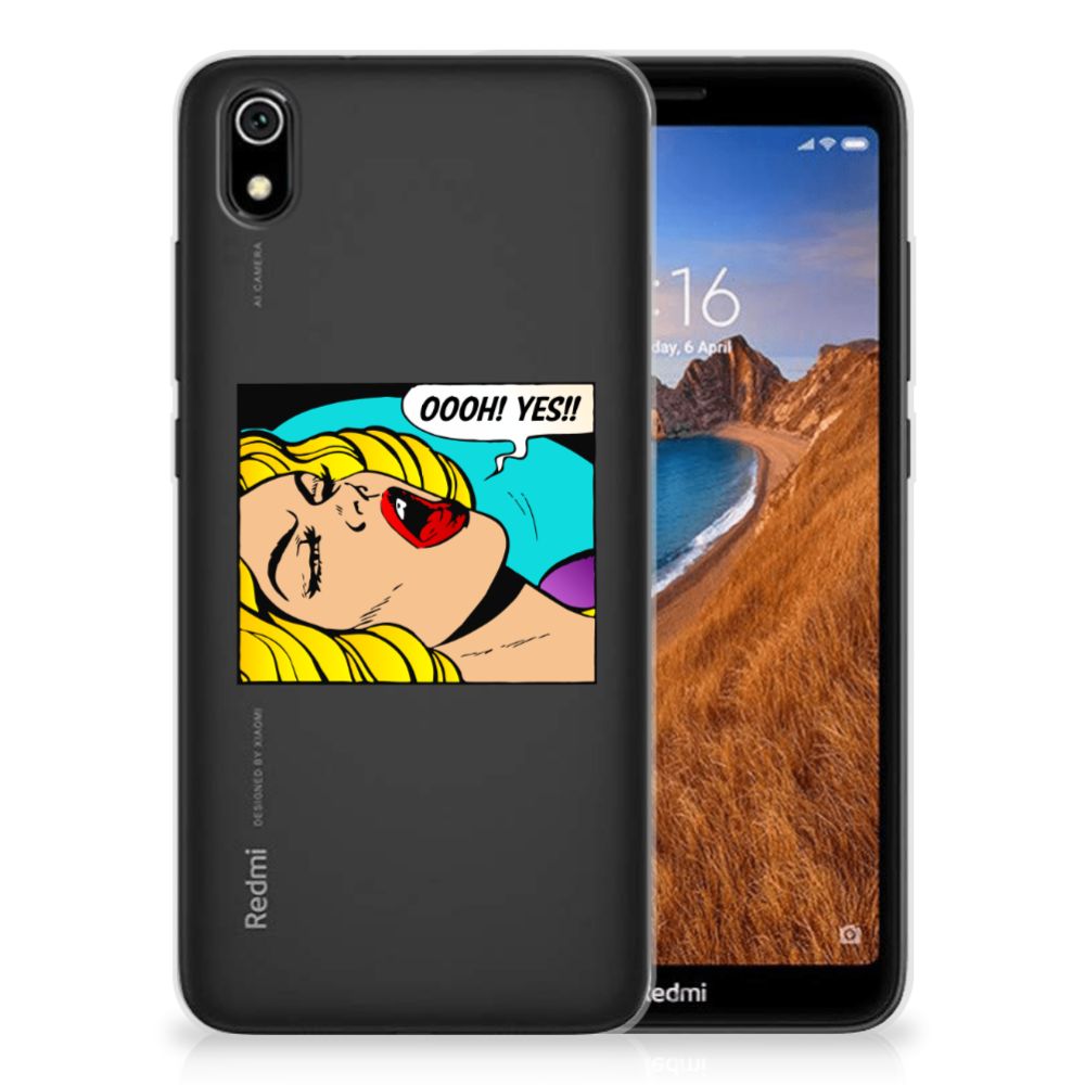 Xiaomi Redmi 7A Silicone Back Cover Popart Oh Yes
